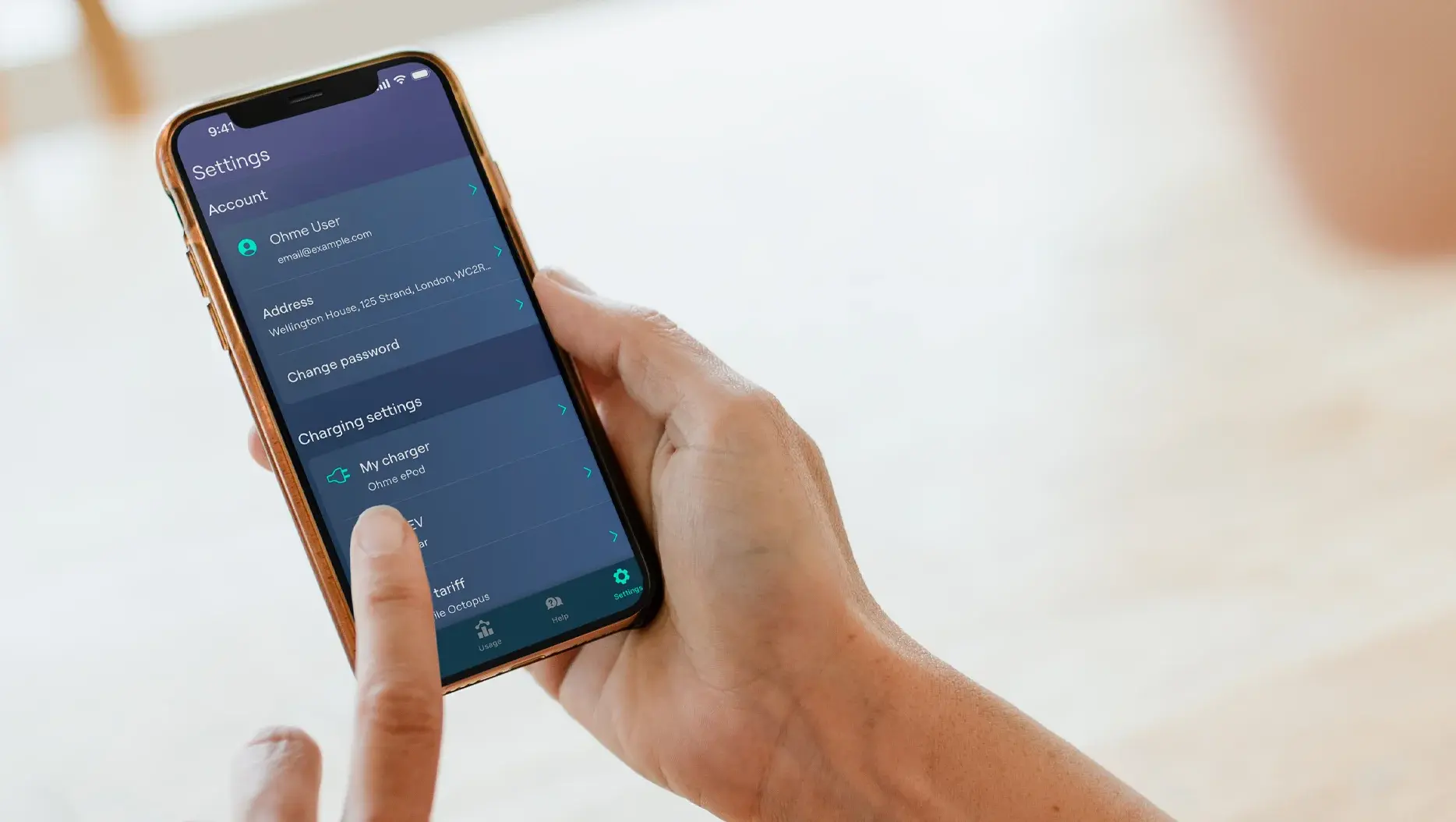 Explore: Settings - Ohme EV Australia