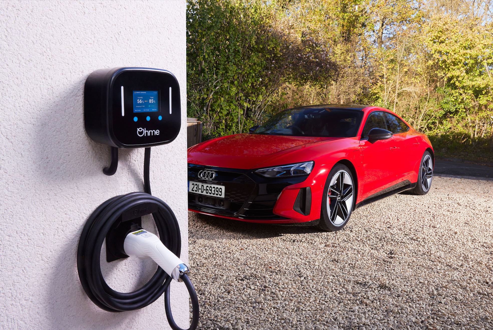 Audi e-tron Gt Ireland Ohme Home Pro EV charger