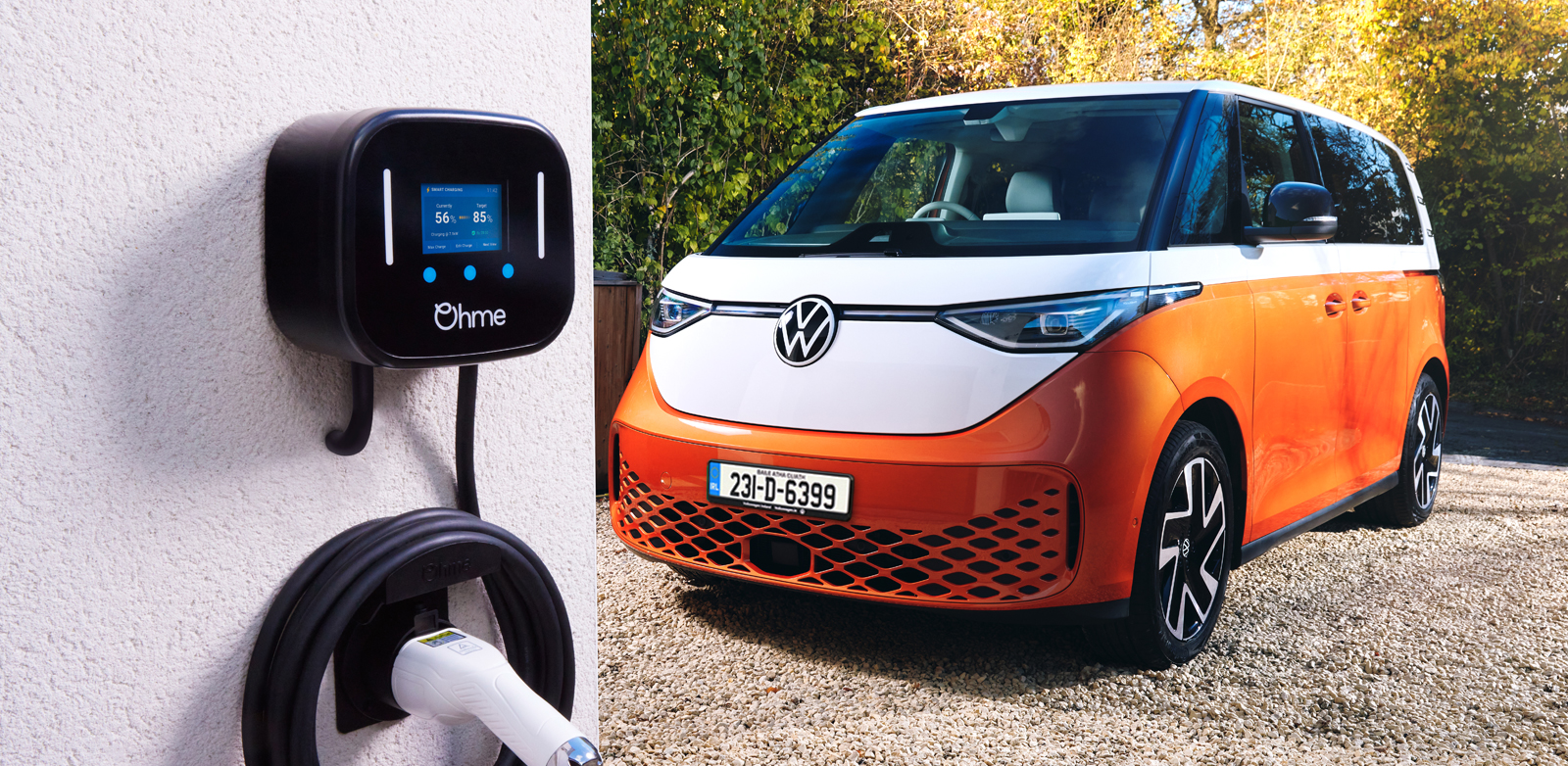 Ohme Home Pro EV Charger and Volkswagen ID Buzz