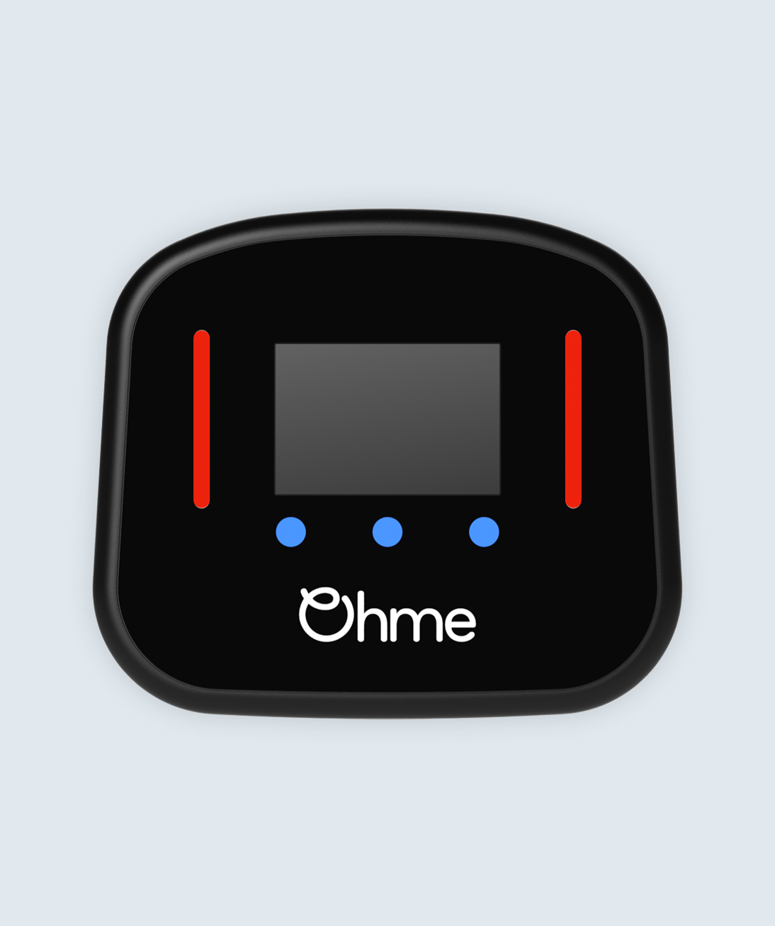 Ohme home pro with red lights illuminated