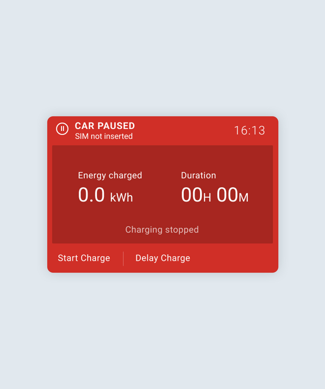 Delay charge screen on Ohme Home Pro