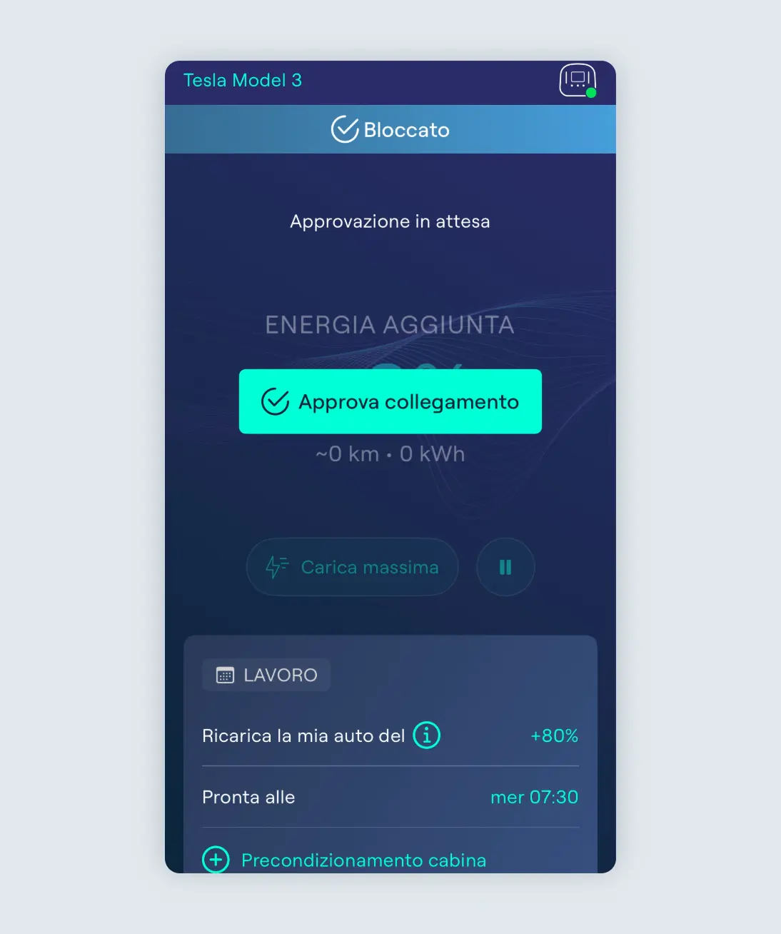Approvazione collegamento colonnine Ohme