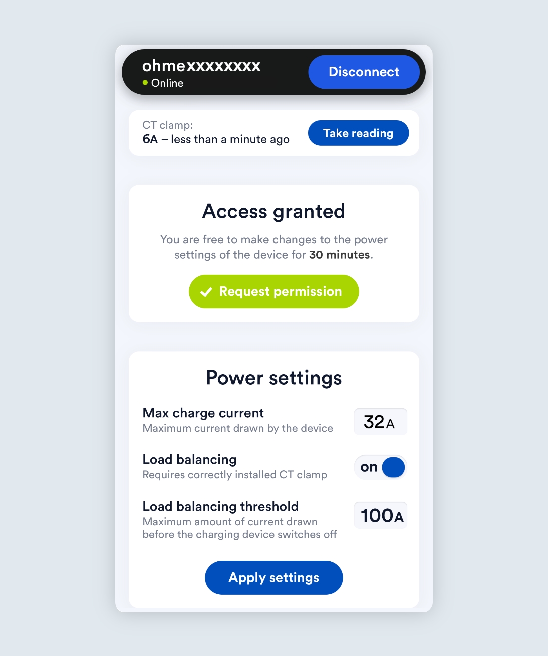 The Ohme Installer Portal access granted