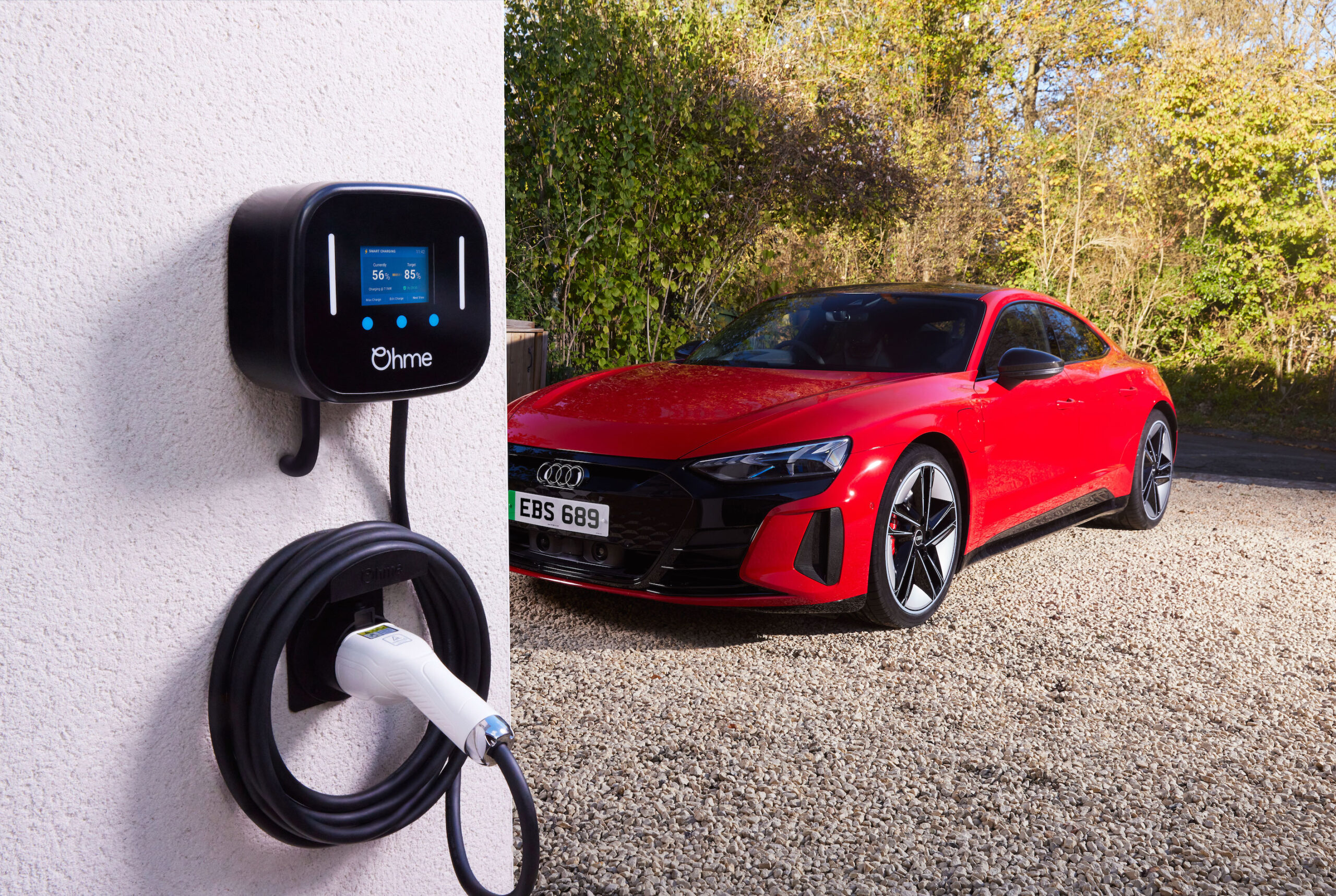 Audi e-tron Gt and Ohme Home Pro EV charger