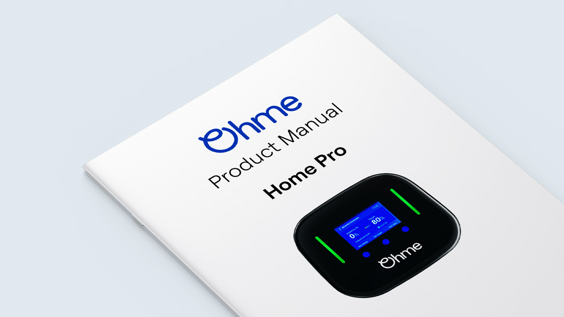 Front cover of the Ohme Home Pro product manual