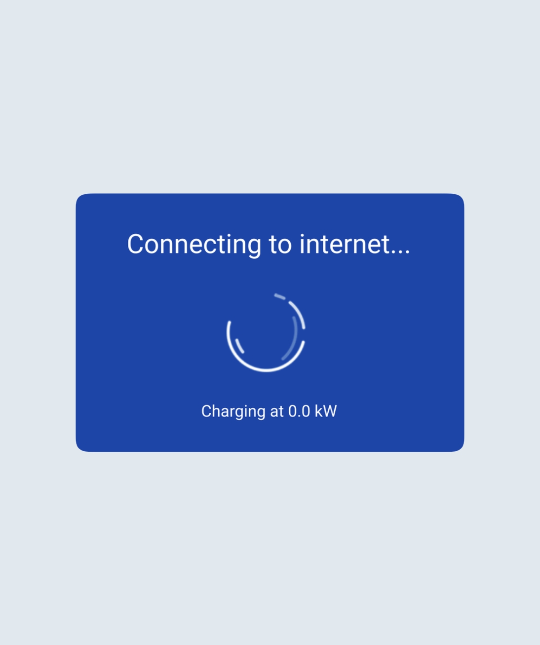 Ohme Home Pro Installer mode connecting to internet screen