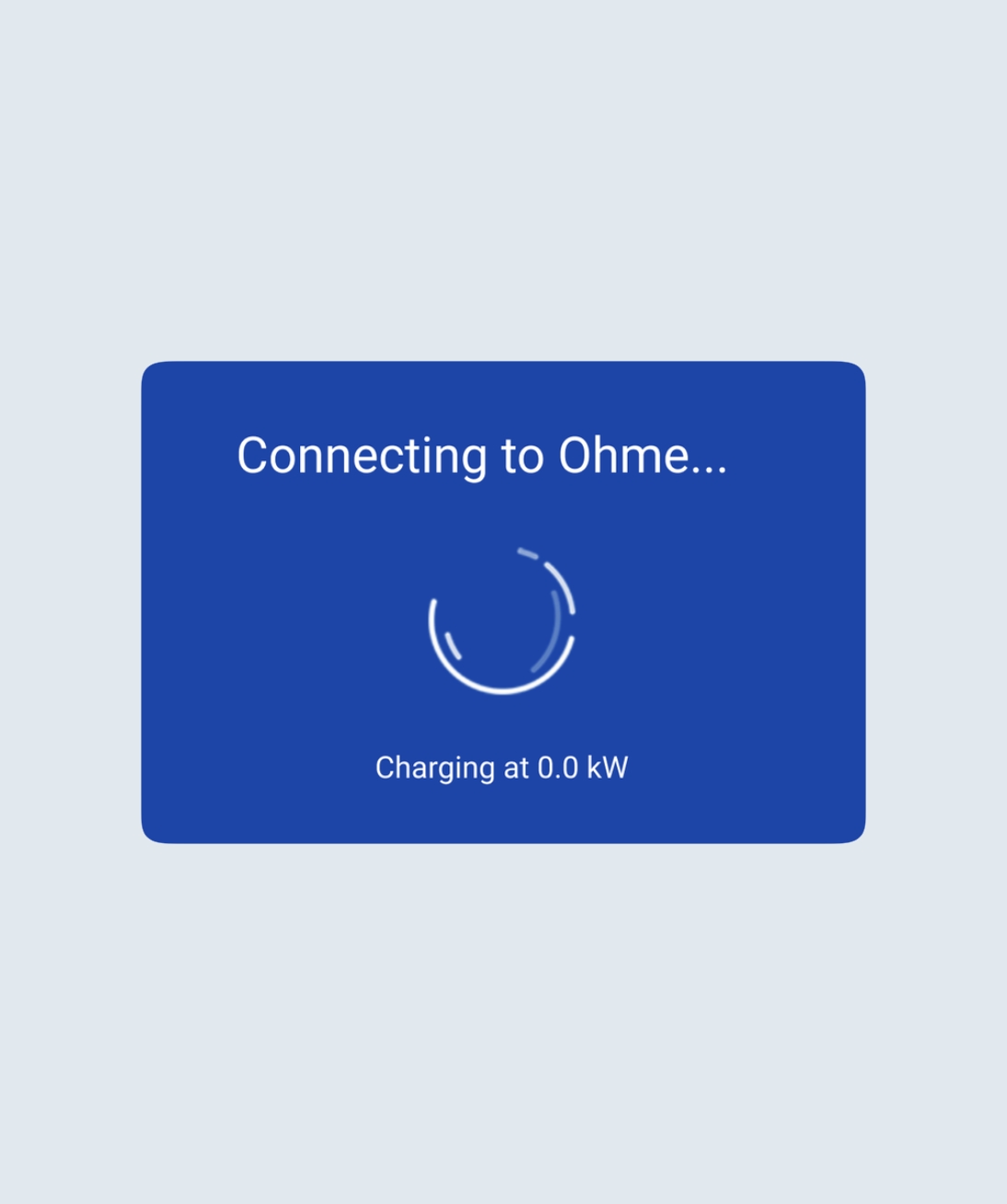 Ohme Home Pro installer mode connecting to Ohme screen